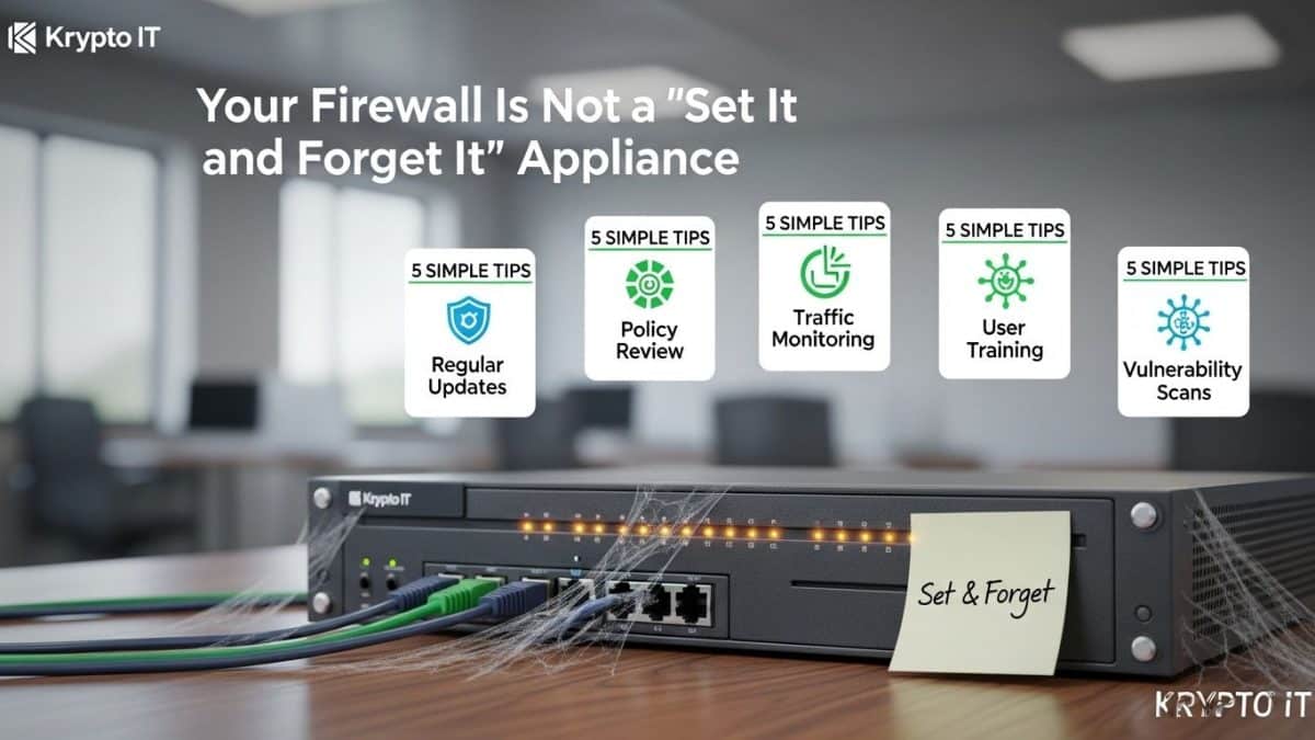 Your Firewall Is Not a "Set It and Forget It" Appliance: 5 Simple Tips for SMBs 6