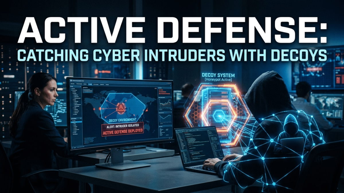 Active Defense: Catching Cyber Intruders with Decoys 6
