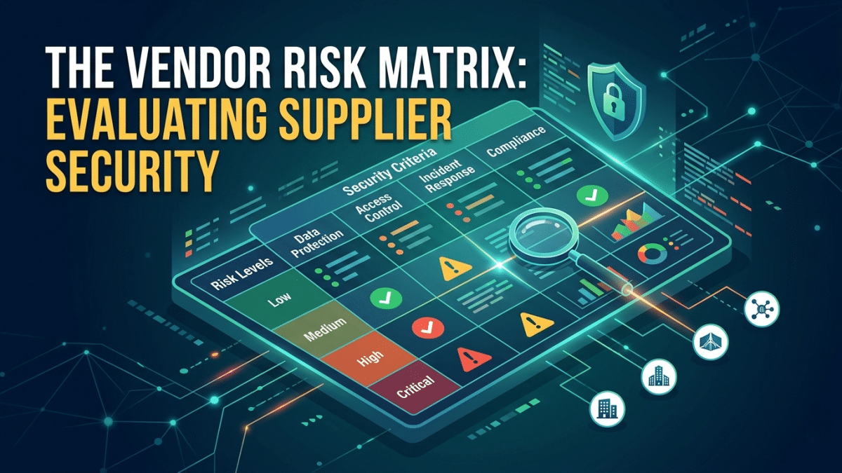 The Vendor Risk Matrix: Evaluating Supplier Security 6